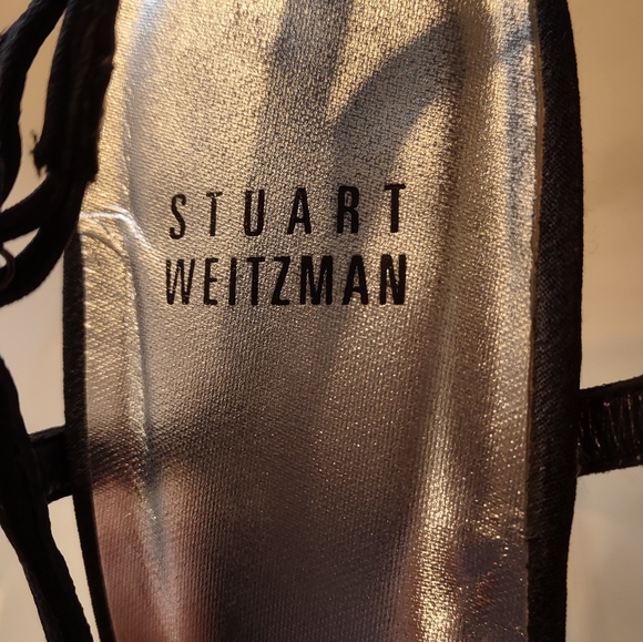 Stuart Weitzman size 7 Strappy Pump Heel Black - Picture 2 of 3
